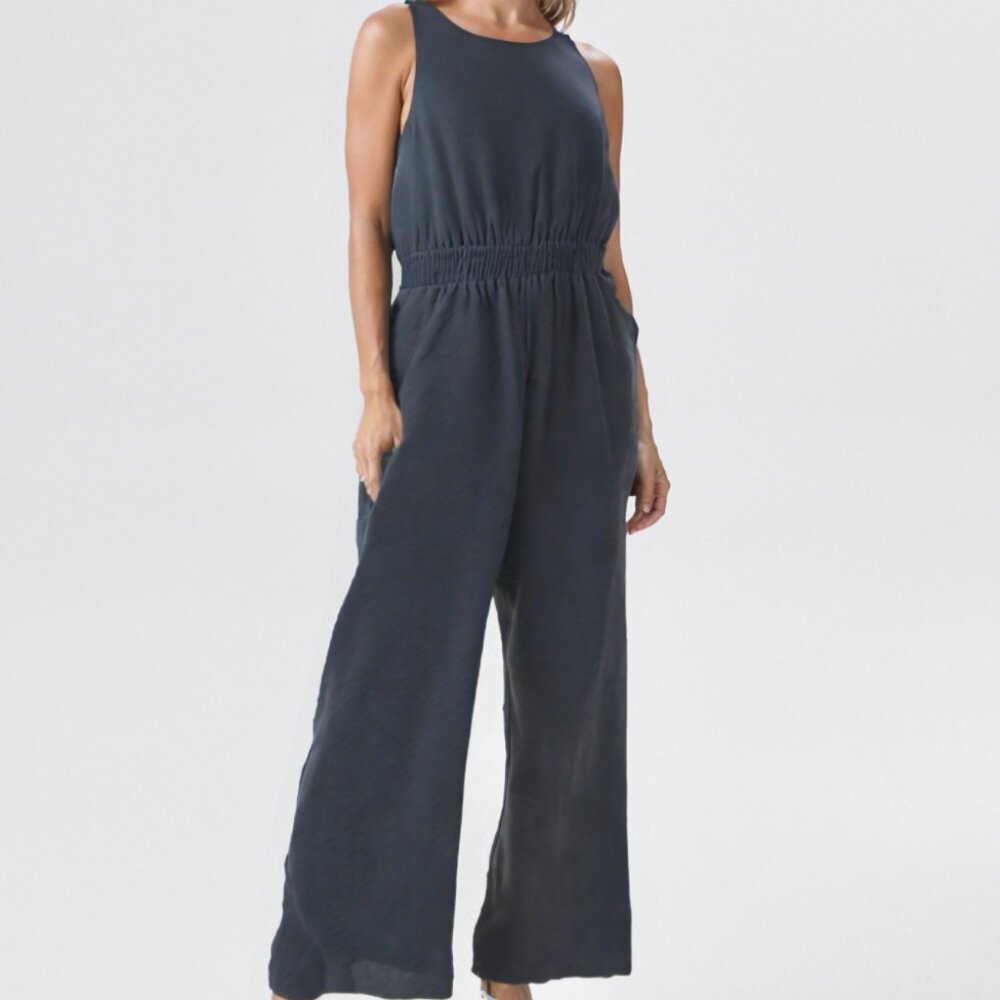 Sleeveless Dark Jumpsuit from A New Day - Made in Bangladesh, Size M - Picture 4 of 17